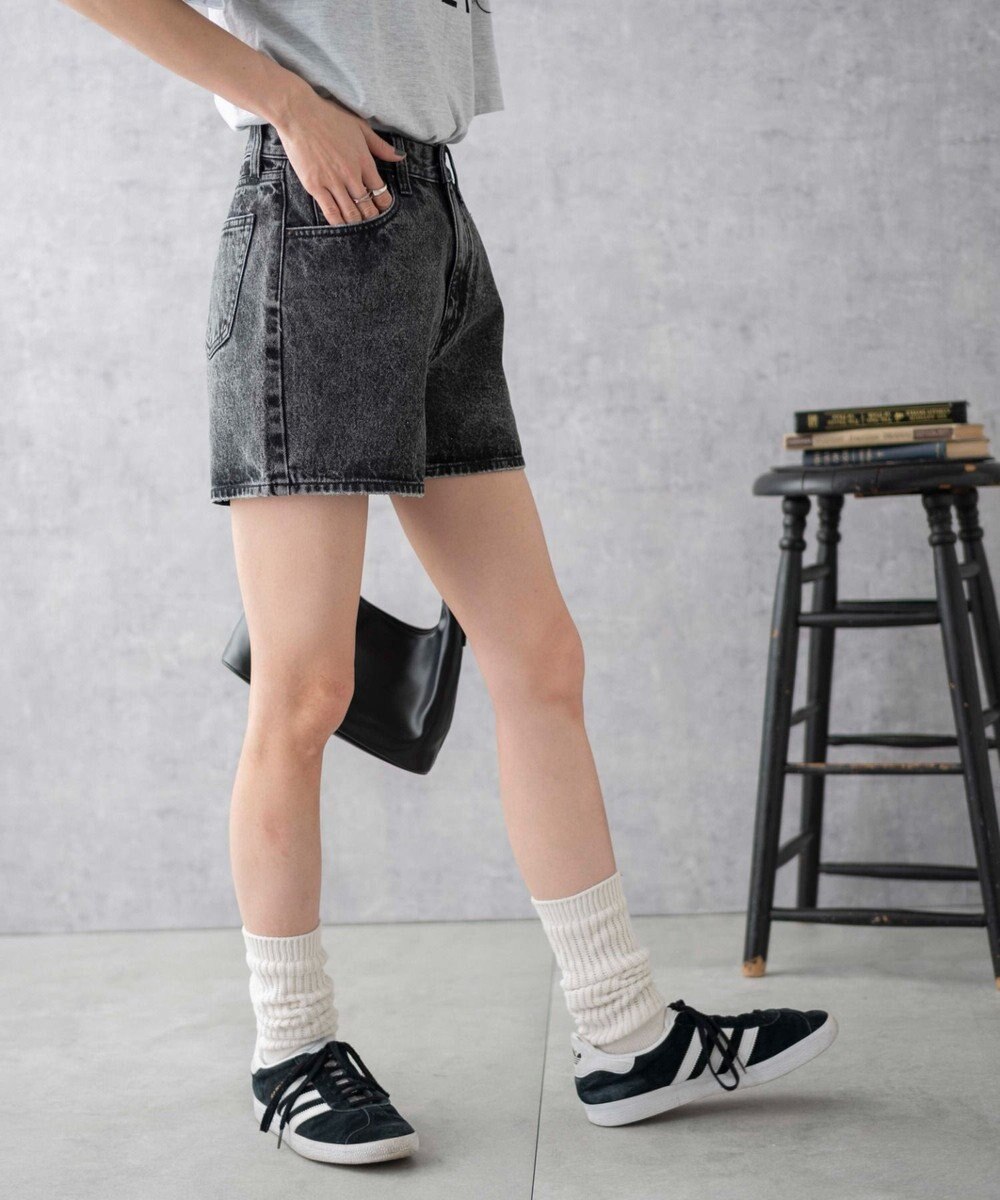 WEGO 台形デニムショートパンツ 
