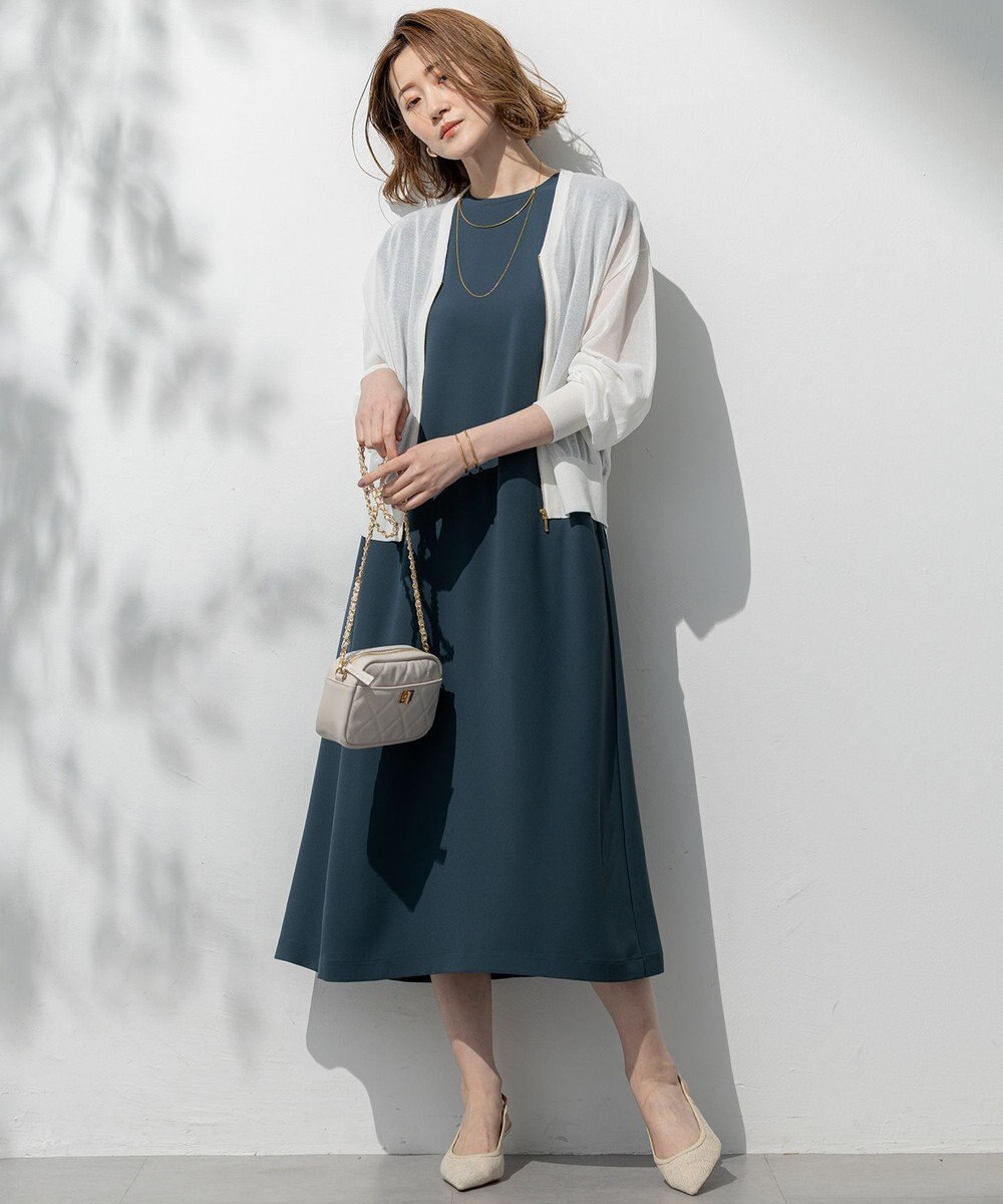 23区 ファスナー キルティング ショルダーバッグ 