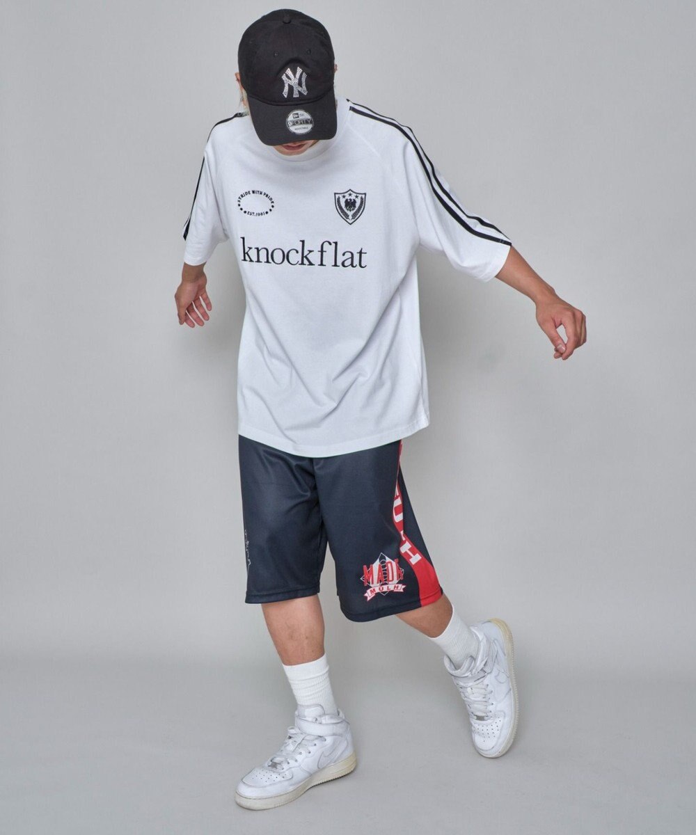 WEGO 【ユニセックス着用ITEM/ウエストゴム/MLサイズ展開】メッシュライングラフィックショーツ 