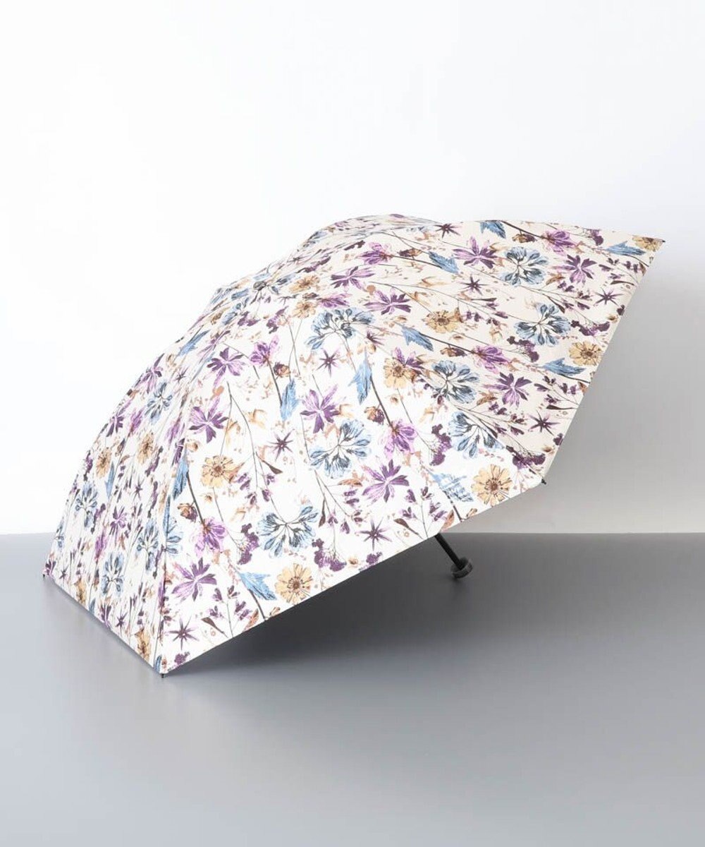 AURORA JILL STUART（ジル スチュアート）ボタニカル押し花オールシーズン傘（折りたたみ・ミニ傘） 