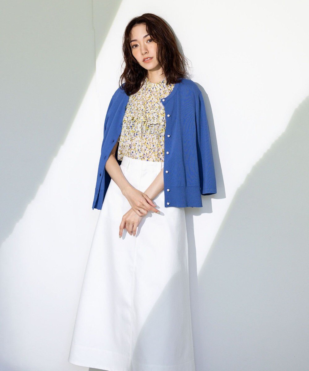 組曲 S 【WEB限定・2SET】フラワープリントアンサンブルニット 