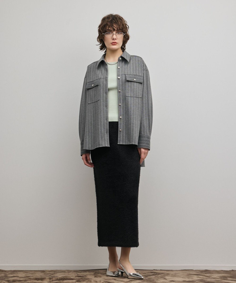 GRACE CONTINENTAL ジャージビッグシャツ 