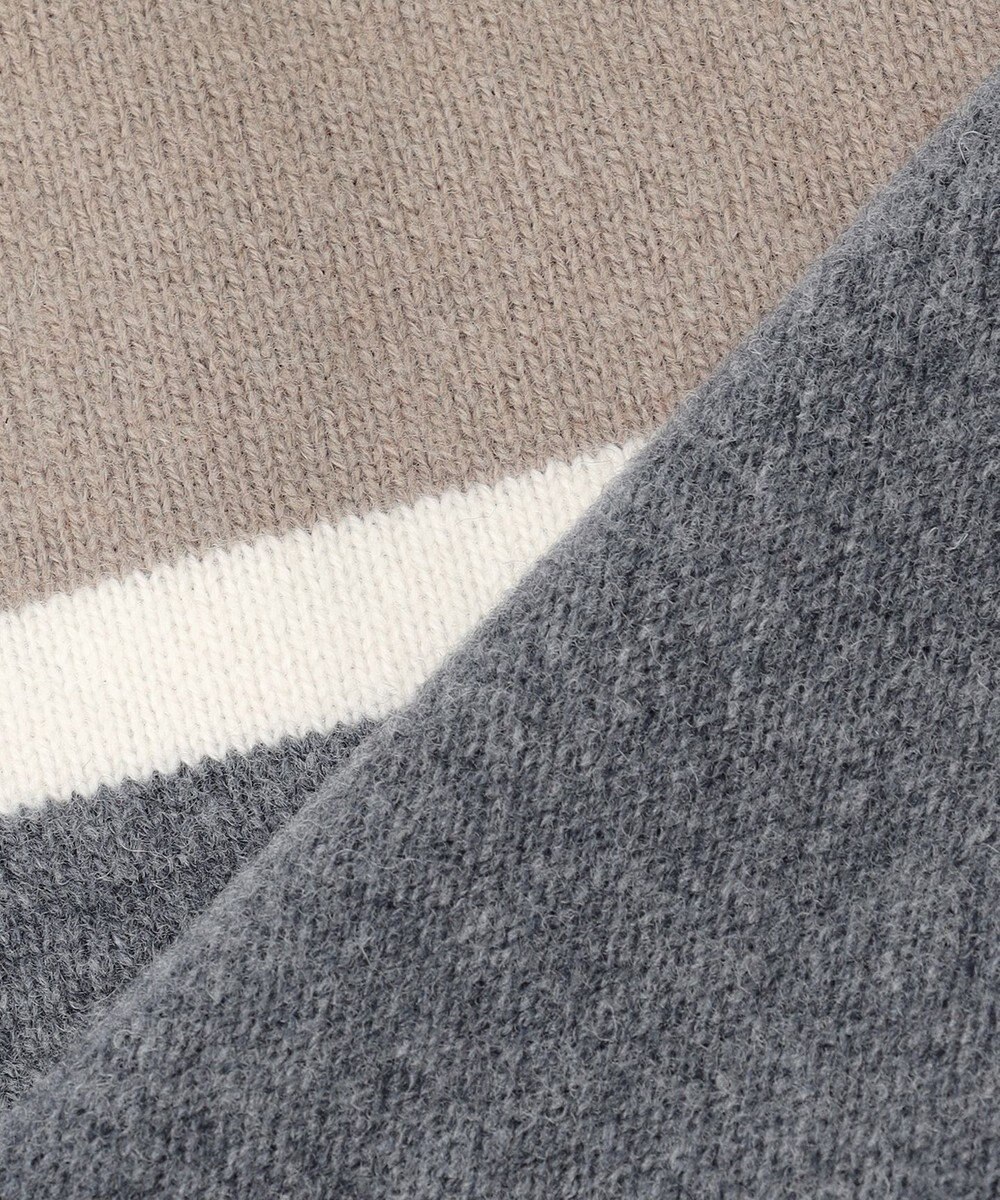 自由区 ウールカシミヤブレンドハイネック ニット 