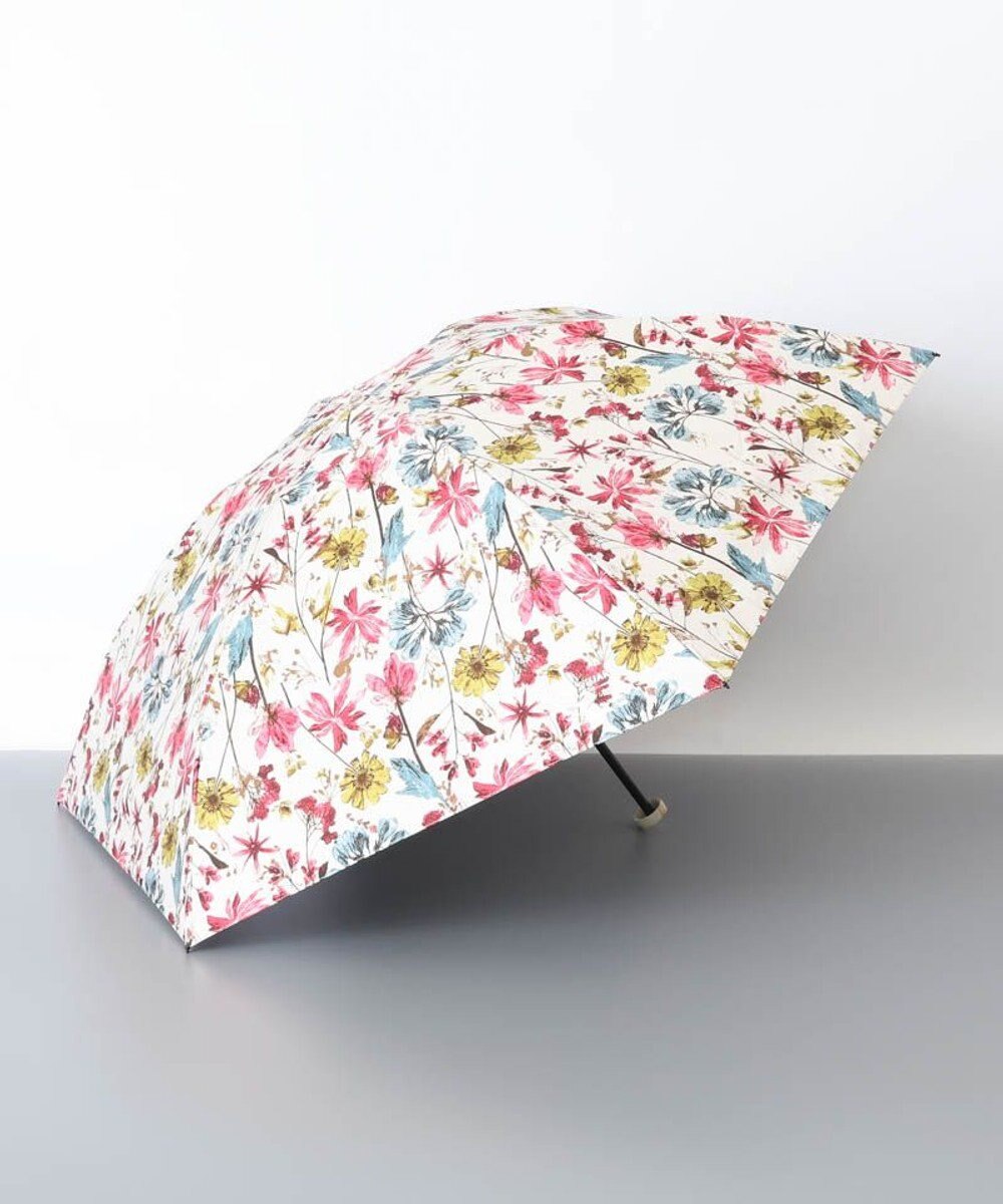 AURORA JILL STUART（ジル スチュアート）ボタニカル押し花オールシーズン傘（折りたたみ・ミニ傘） 