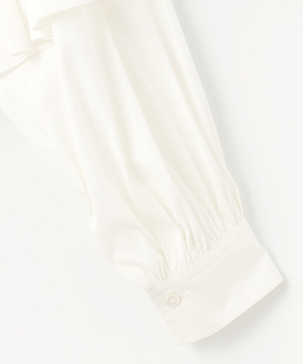 自由区 L 【洗える】タイプライターデザイン ブラウス 