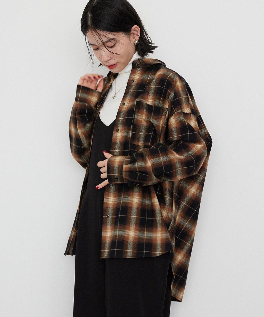 AMERICAN HOLIC バックタックチェックビエラシャツ 