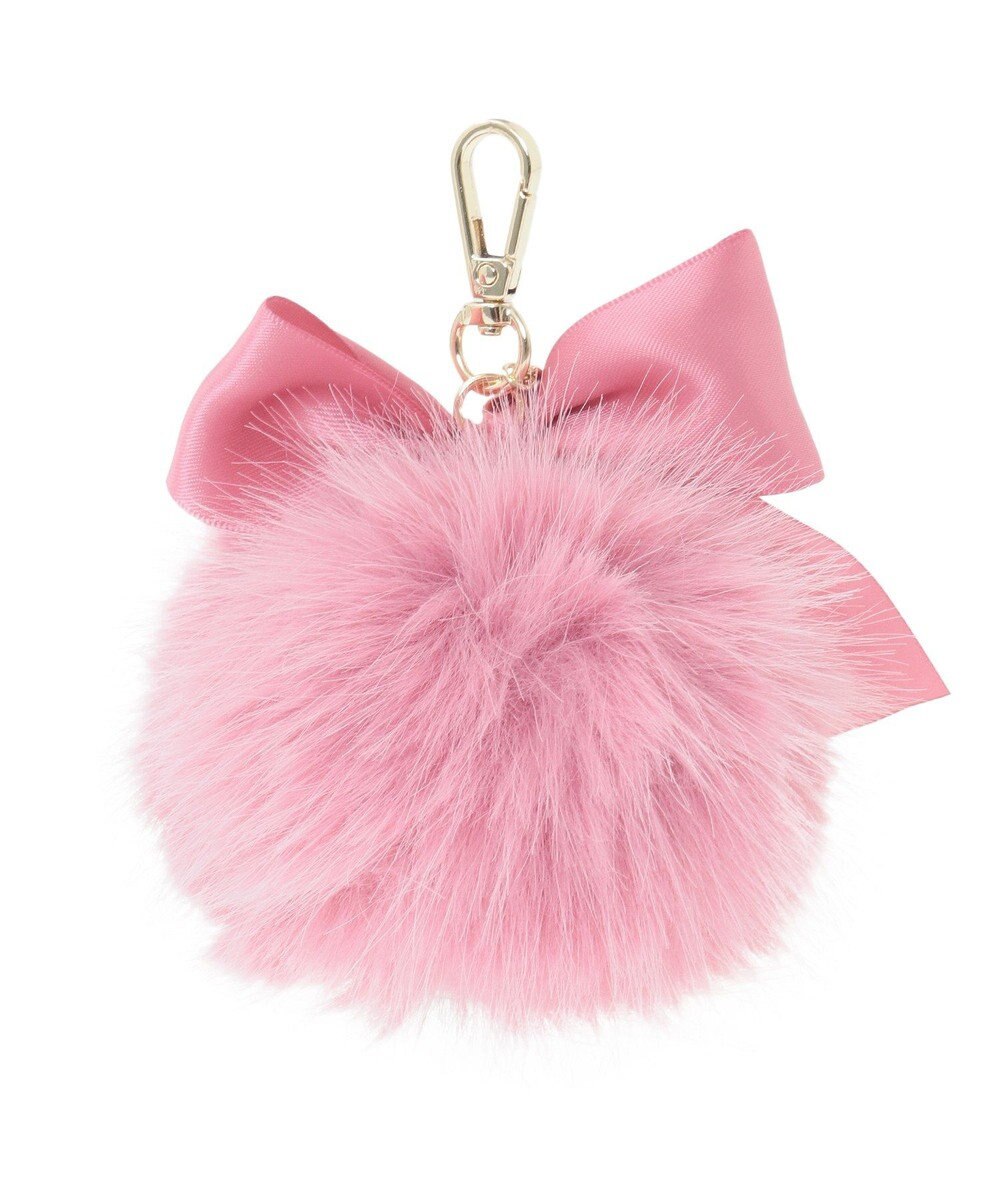 Maison de FLEUR フェイクファーポンポンチャーム 