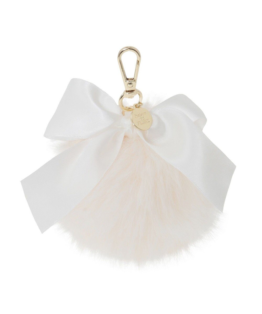 Maison de FLEUR フェイクファーポンポンチャーム 