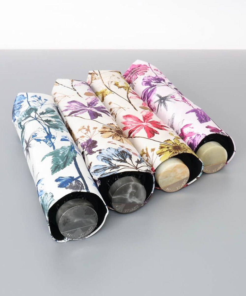 AURORA JILL STUART（ジル スチュアート）ボタニカル押し花オールシーズン傘（折りたたみ・ミニ傘） 