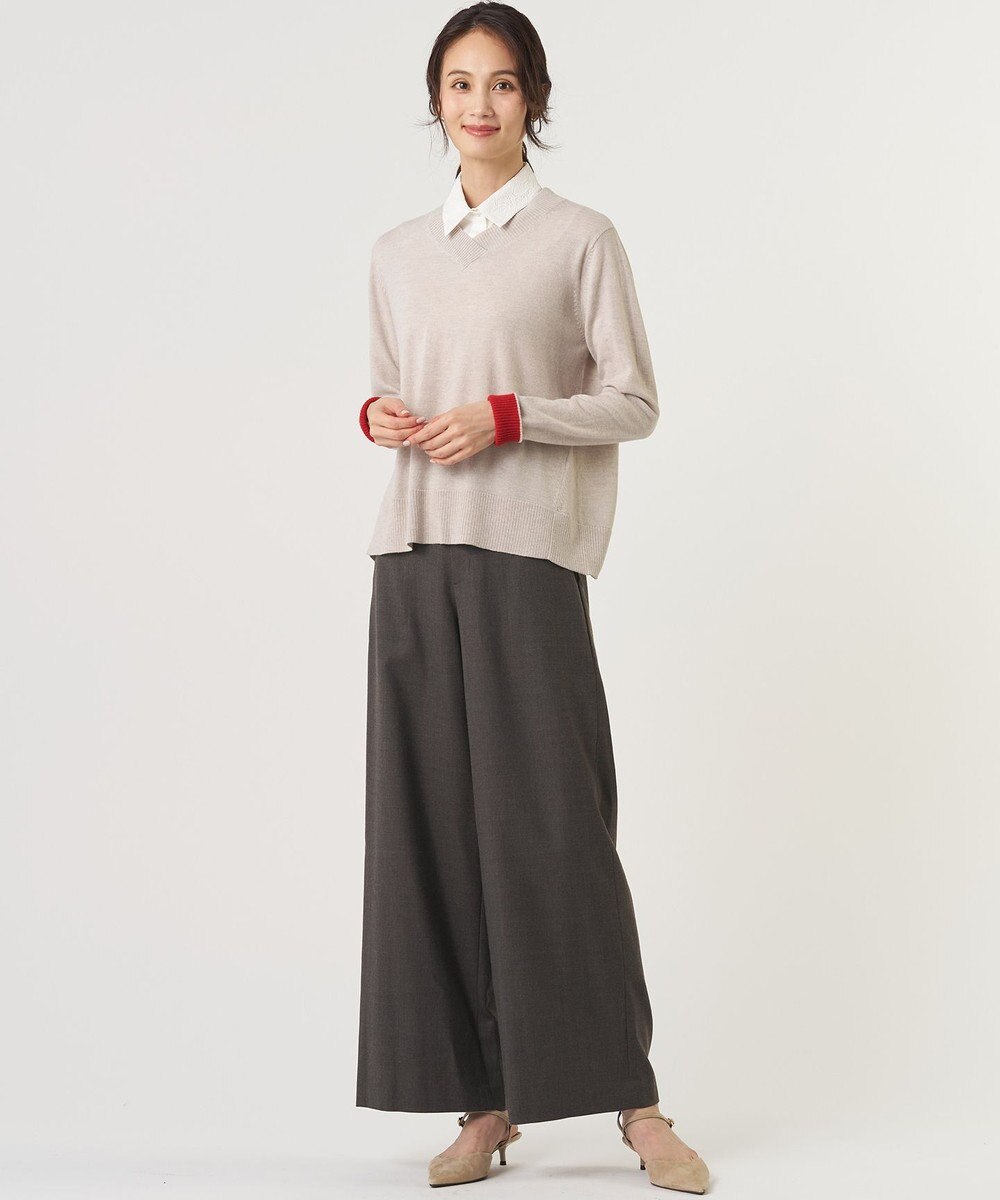 J.PRESS LADIES SOFT TOUCH WOOL Vネック ニット 
