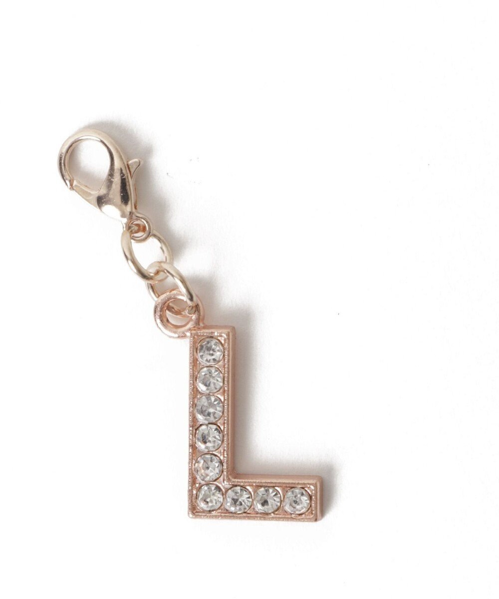 WEGO 【痛バ＆推し活グッズ】ゴールドビジューアルファベットDIYチャーム21ｍｍ 