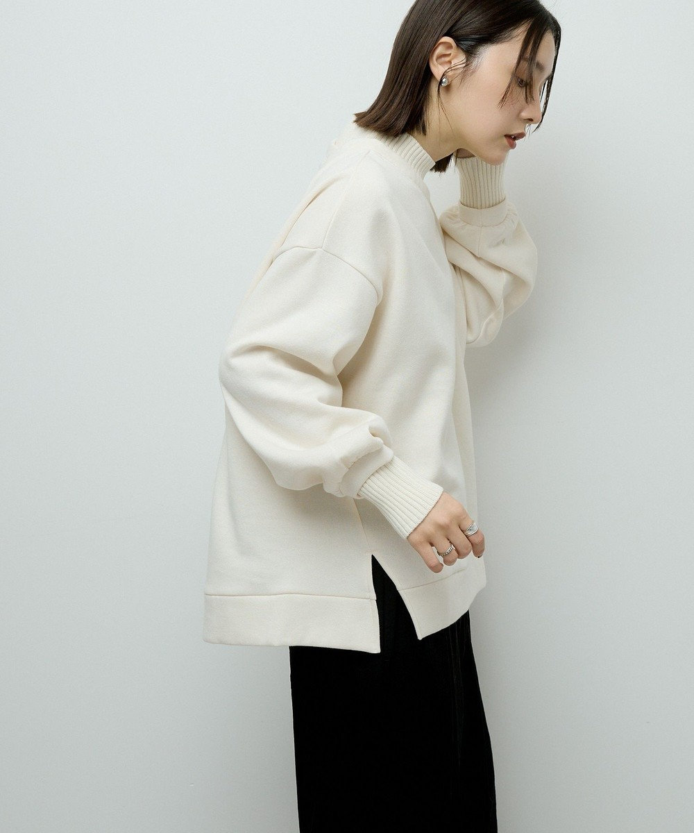 Green Parks リブドッキング裏起毛プルオーバー 