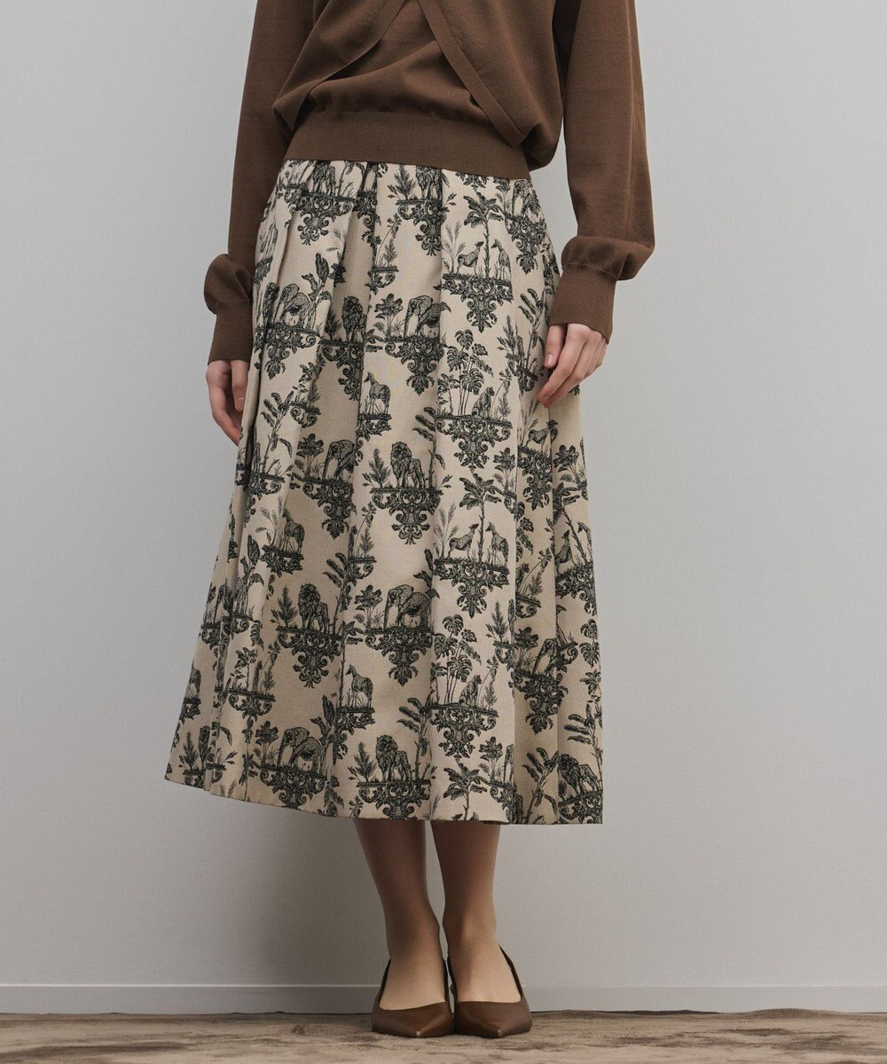 GRACE CONTINENTAL アニマルジャガードスカート 