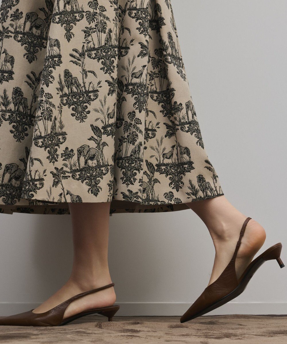 GRACE CONTINENTAL アニマルジャガードスカート 