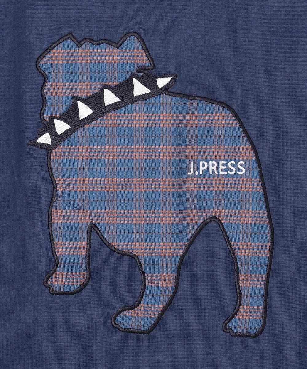 J.PRESS MEN 【UNISEX】ファブリックワッペン バックブルTシャツ 