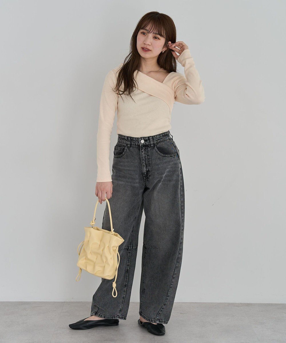 Green Parks ・ＥＬＥＮＣＡＲＥ　ＤＵＥ　デニムバレルレッグパン 