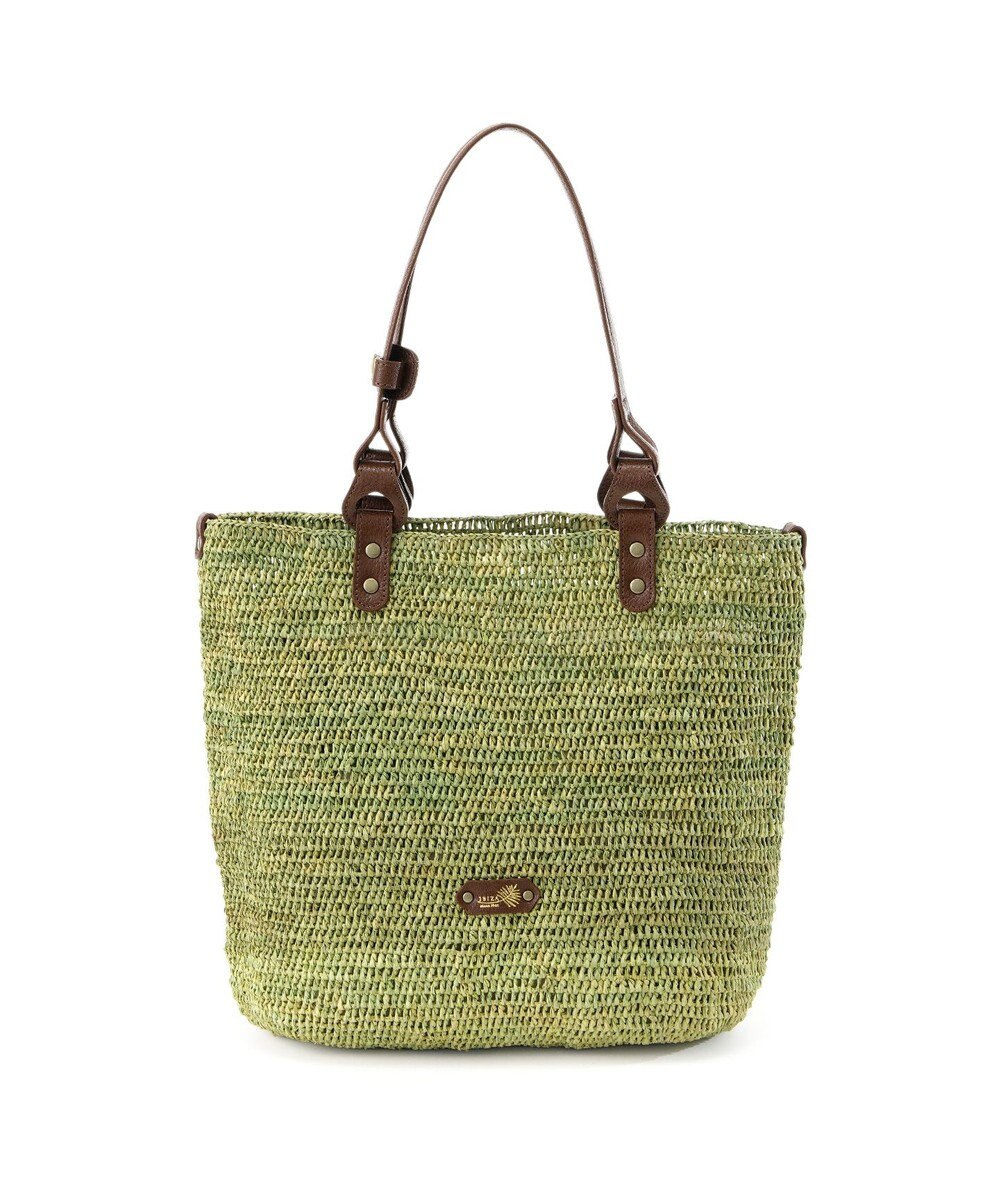 IBIZA ラフィア　セミショルダーバッグ（草木染め） 