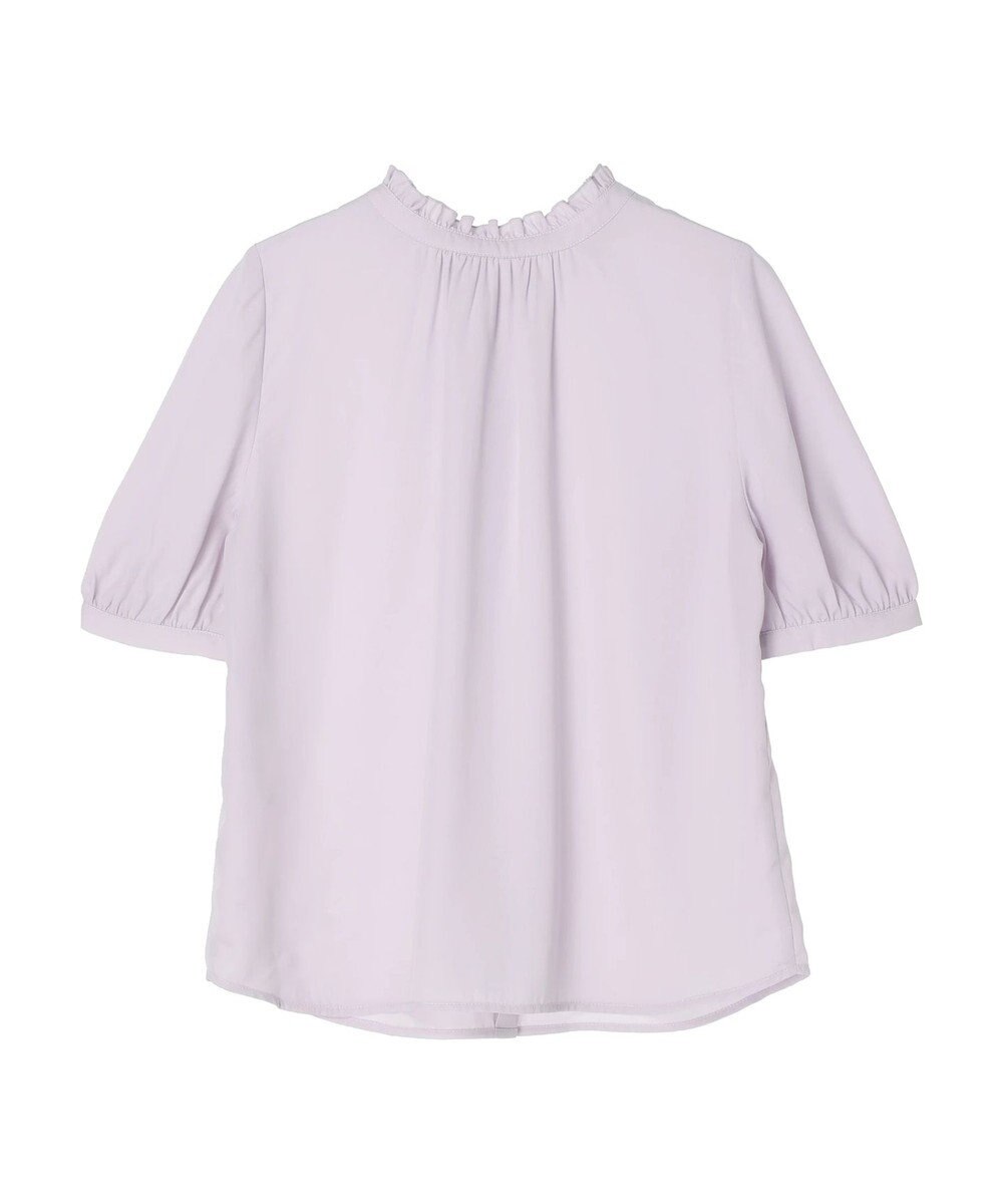 earth music&ecology ２ｗａｙスタンドフリル半袖ブラウス 