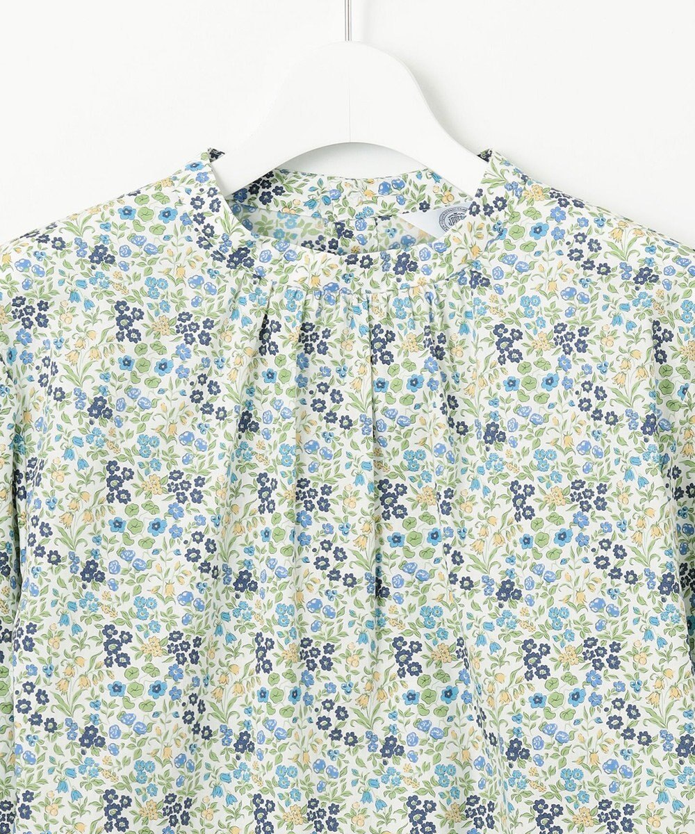 J.PRESS LADIES L 【洗える】Liberty Lilibet＆Hannah Rose スタンドカラー ブラウス 