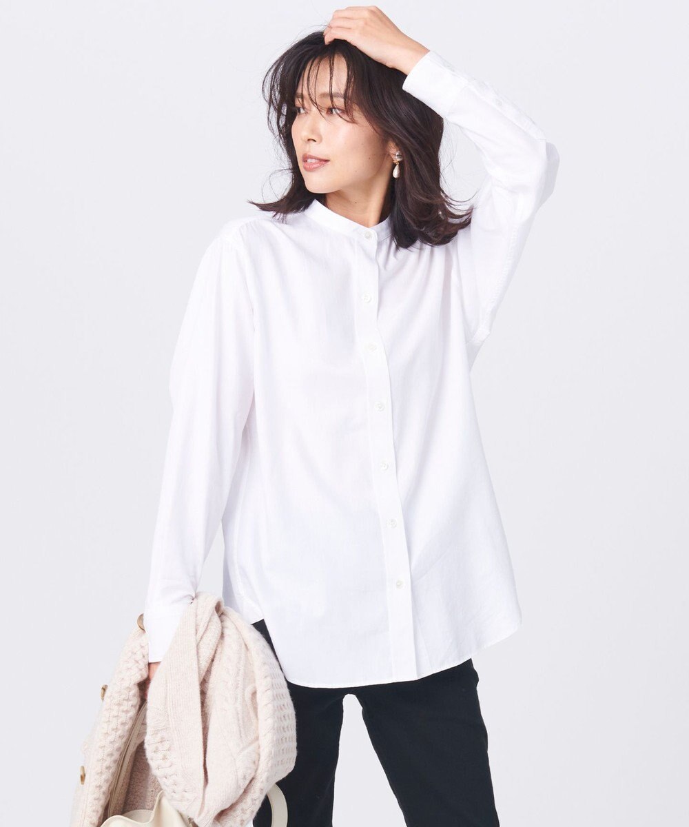 Canclini バンドカラー シャツ 23区 L ファッション通販 公式通販 オンワード クローゼット Canclini バンドカラー シャツ 23区 L ファッション通販 公式通販 オンワード クローゼット