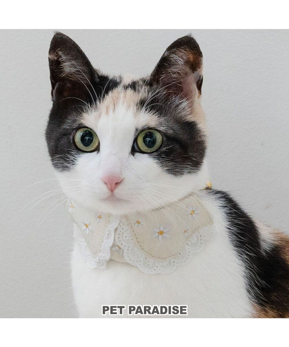 PET PARADISE ペットパラダイス 猫首輪  お花襟付き  S / M 