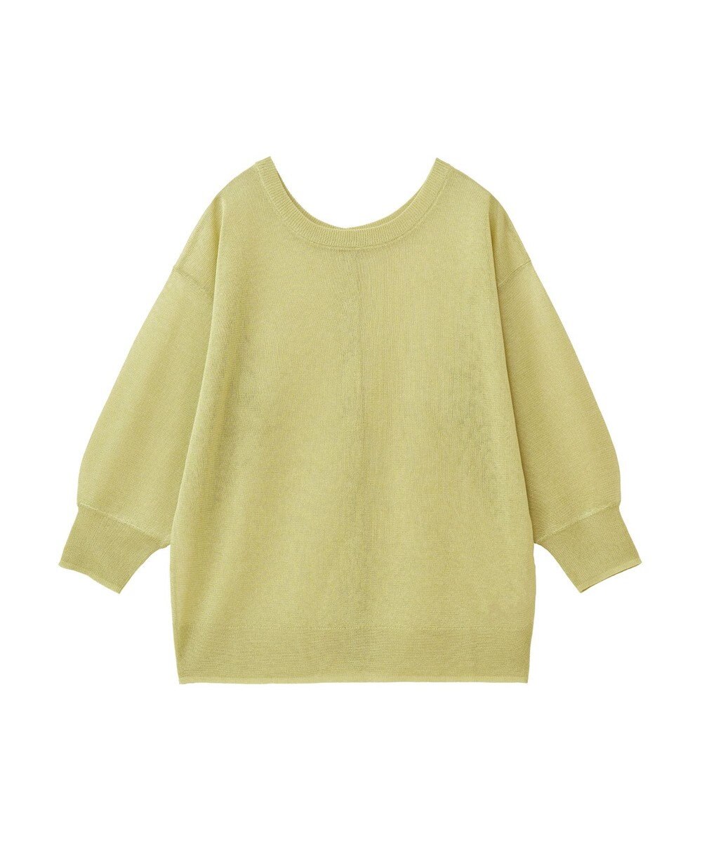 Green Parks ２ｗａｙ　７分袖ブライトシアーニットプルオーバー 