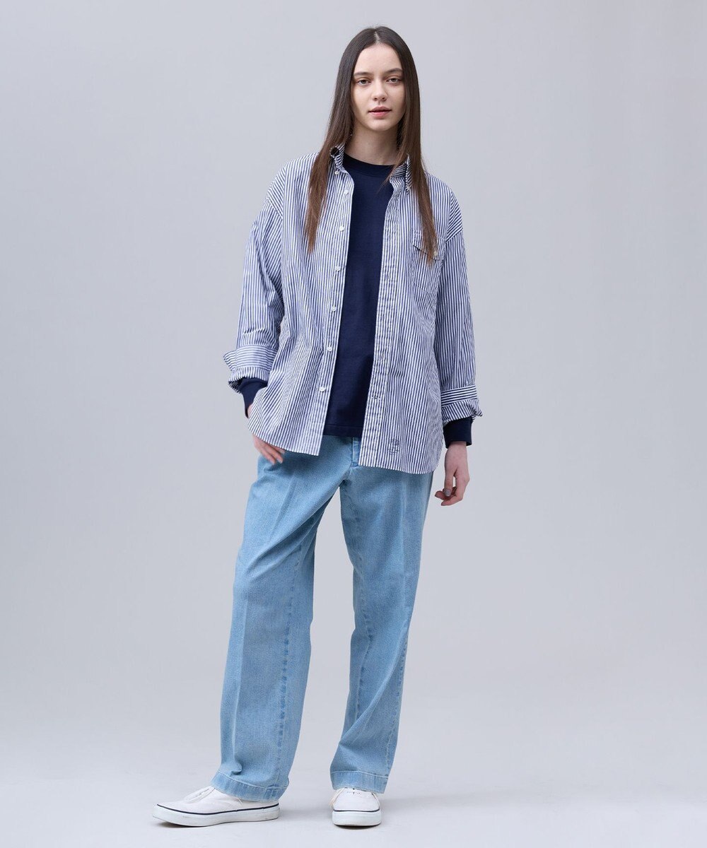 J.PRESS MEN 【J.PRESS ORIGINALS】【UNISEX】Cotton Broad Cloth Shirt / B.D. / Baggy-Fit 