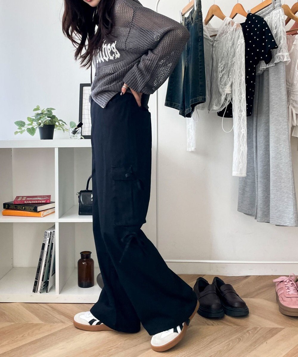 WEGO サイドリボンカーゴパンツ 