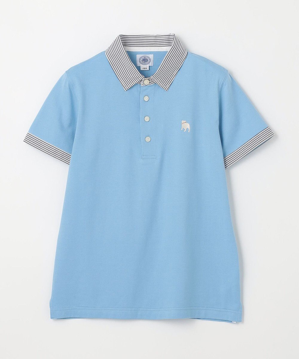 J.PRESS KIDS 【140-170cm】40/2ブル ポロシャツ 