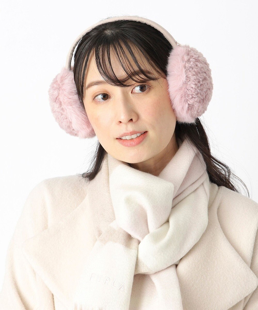 MOONBAT FURLA(フルラ)ファーMix コンパクト イヤマフ 無地 