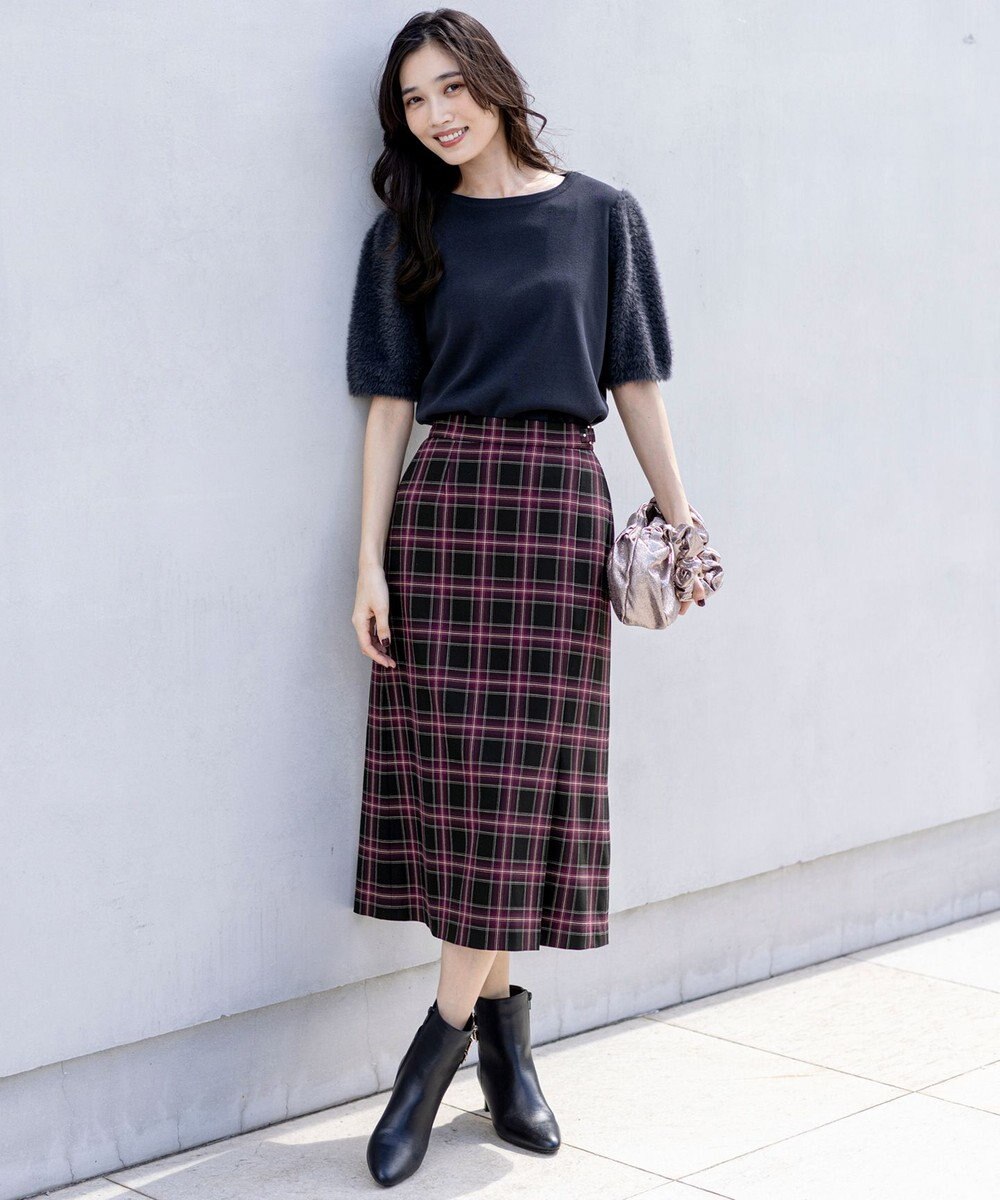 ANY SIS L 【洗える】シャギースリーブ ニット 