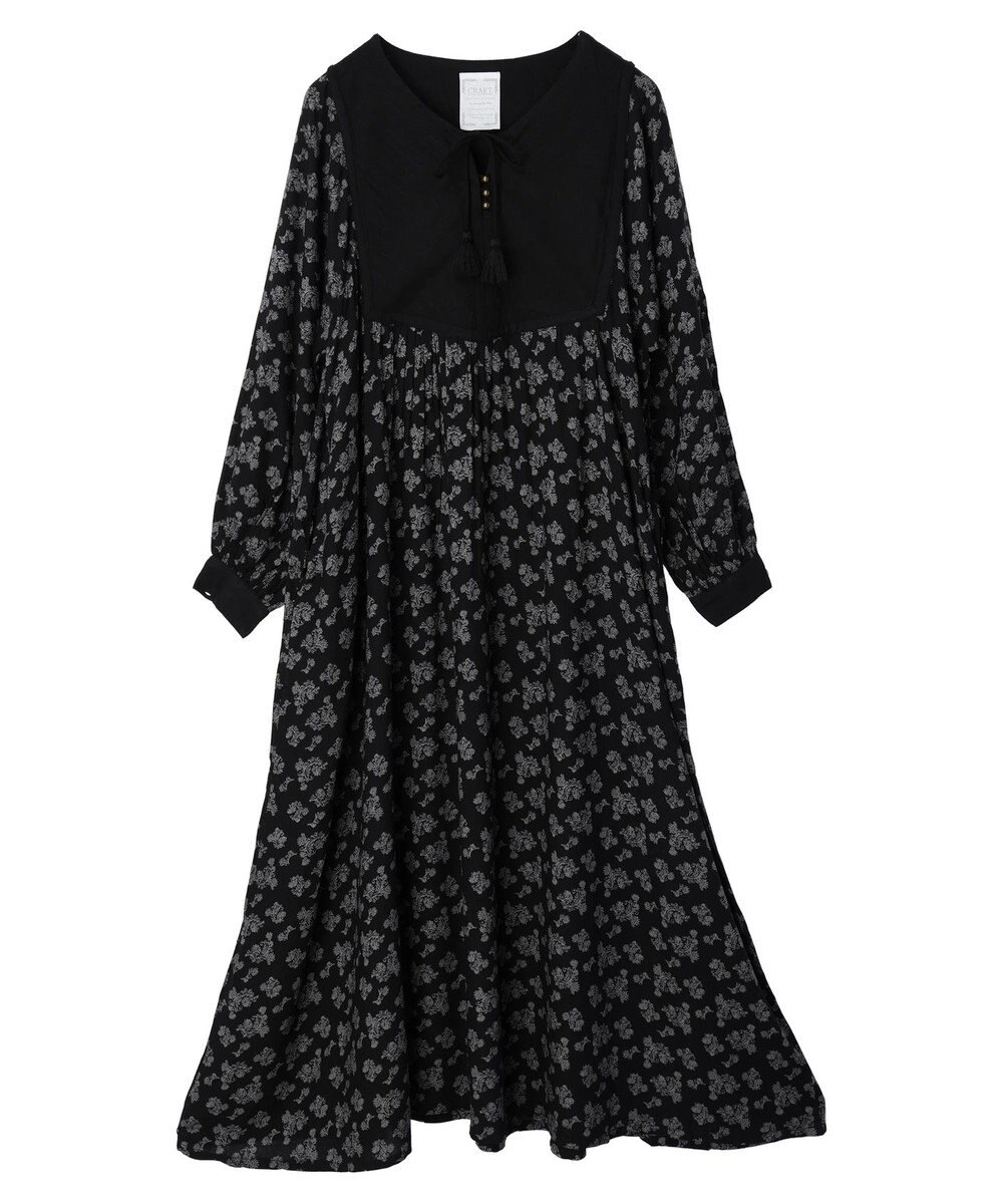CRAFT STANDARD BOUTIQUE レーヨンキルト切り替えワンピース 