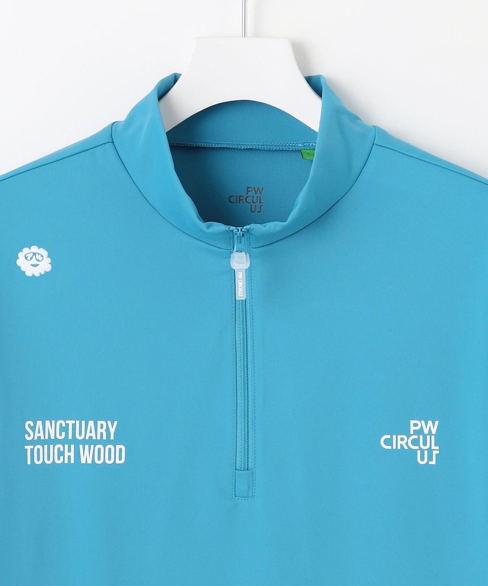 PW CIRCULUS 【吸水速乾 / UV遮蔽率99.5% UVカット / ストレッチ】【MEN】ハーフジップロングスリーブモックT ゴルフ 