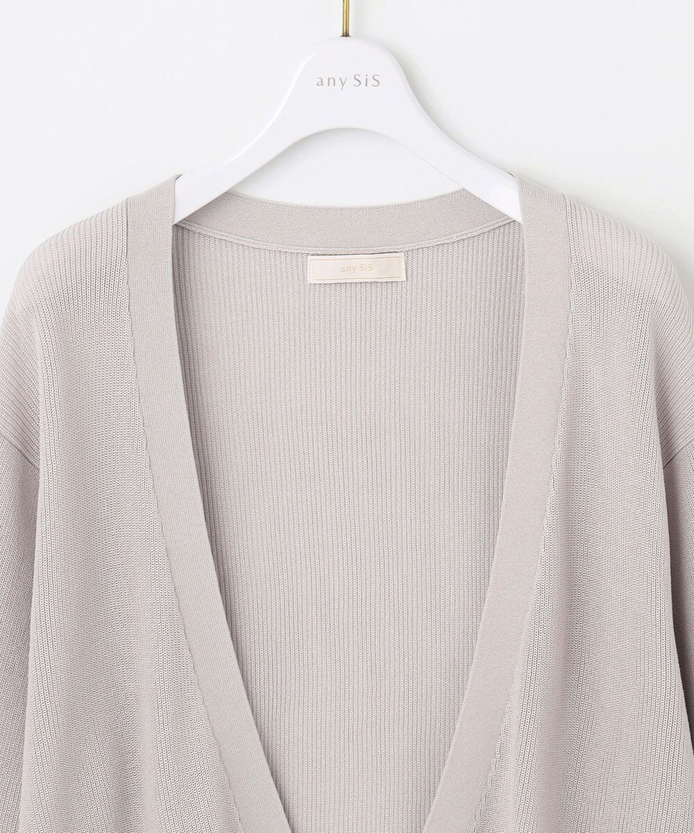 ANY SIS S 【洗える】ショートレングストッパー カーディガン 