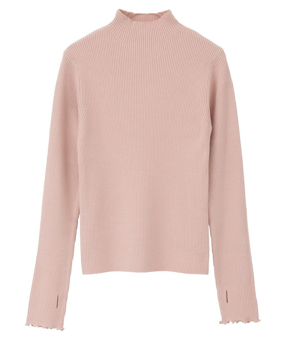 earth music&ecology ハートプレートリブニットプルオーバー 