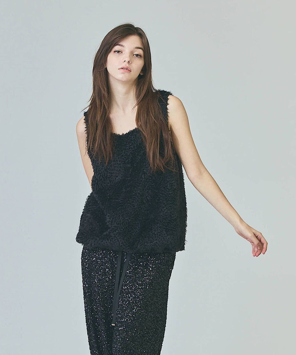 GRACE CONTINENTAL チュールフェザータンクトップ 