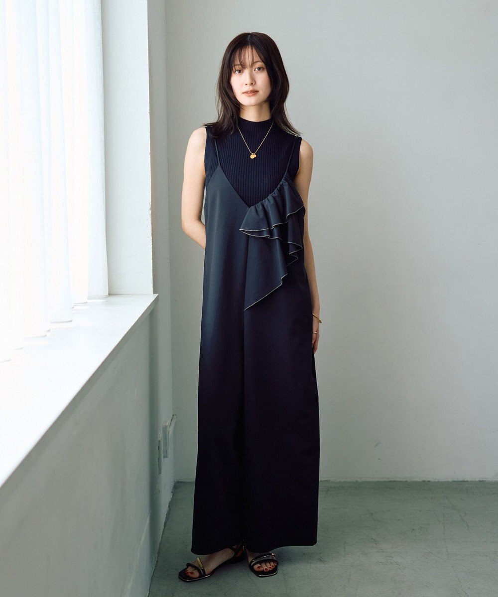 YECCA VECCA ラッフルキャミオールインワン 