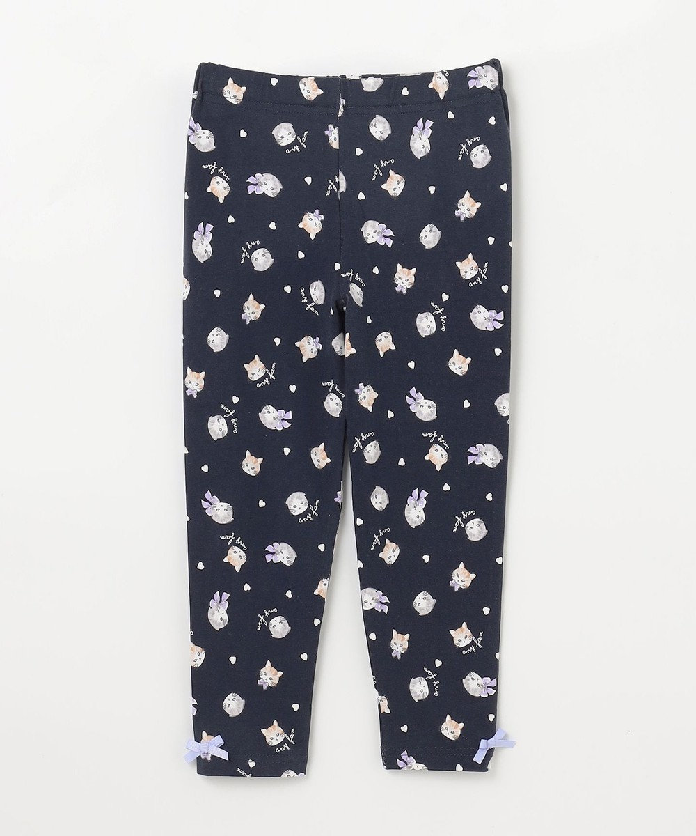 ANY KIDS 総柄プリントレギンス 