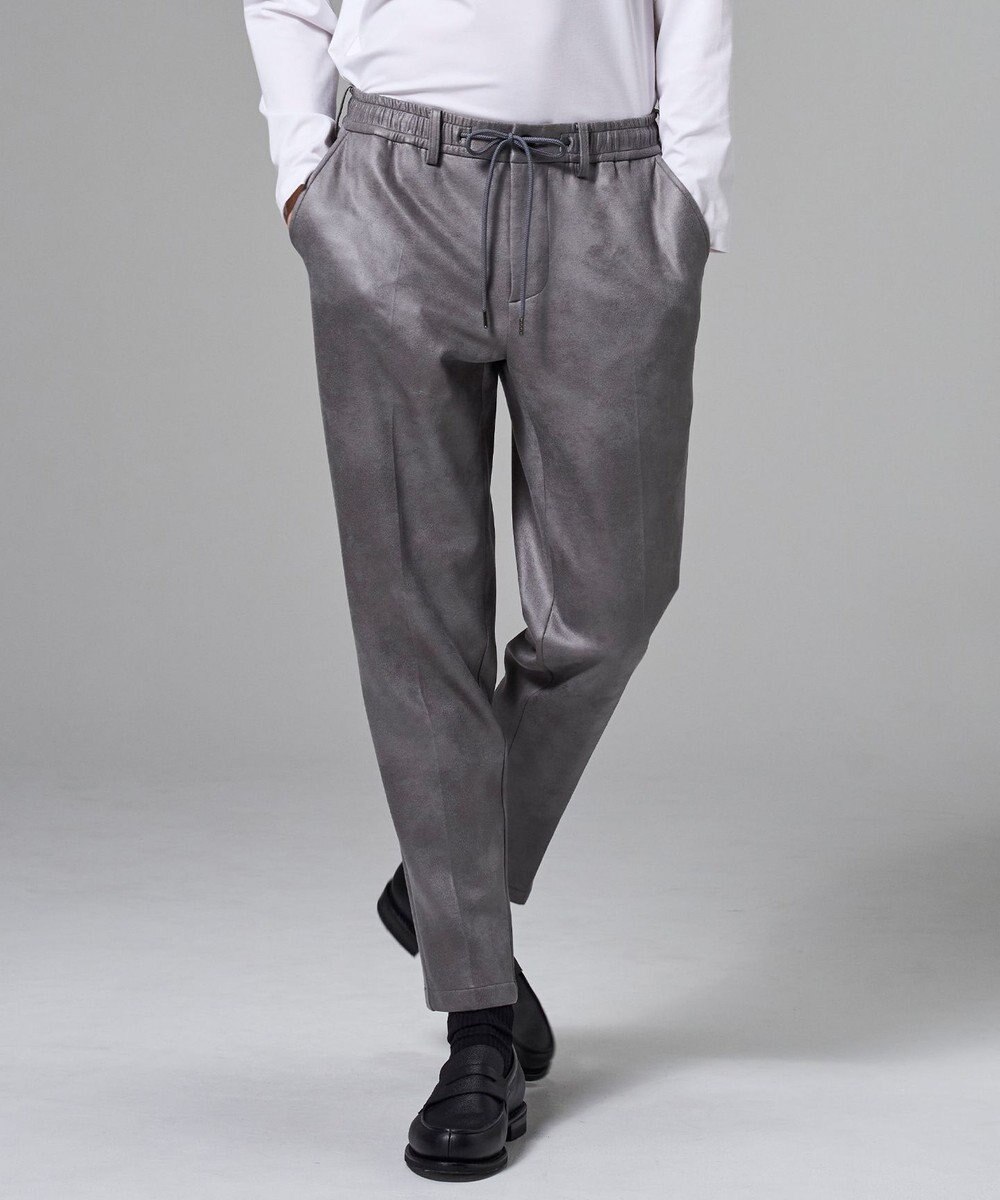 JOSEPH HOMME 【ストレッチ】レザーライクジャージー　ドロスト付きテーパードパンツ / PEGG CONVERTIBLE 