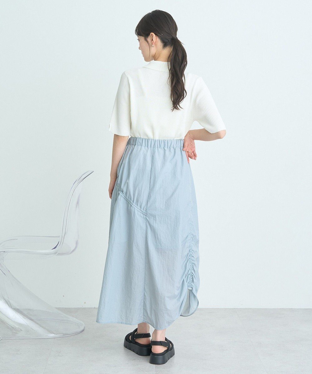 earth music&ecology 半袖ポロニットプルオーバー 