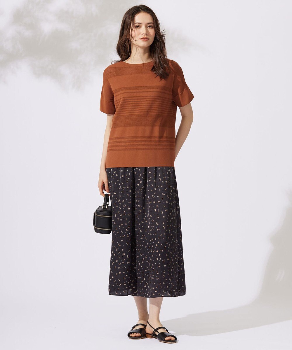 自由区 L 【カタログ掲載・セットアップ対応・ウエストゴム・洗える】セミブライトサテンギャザー パンツ 