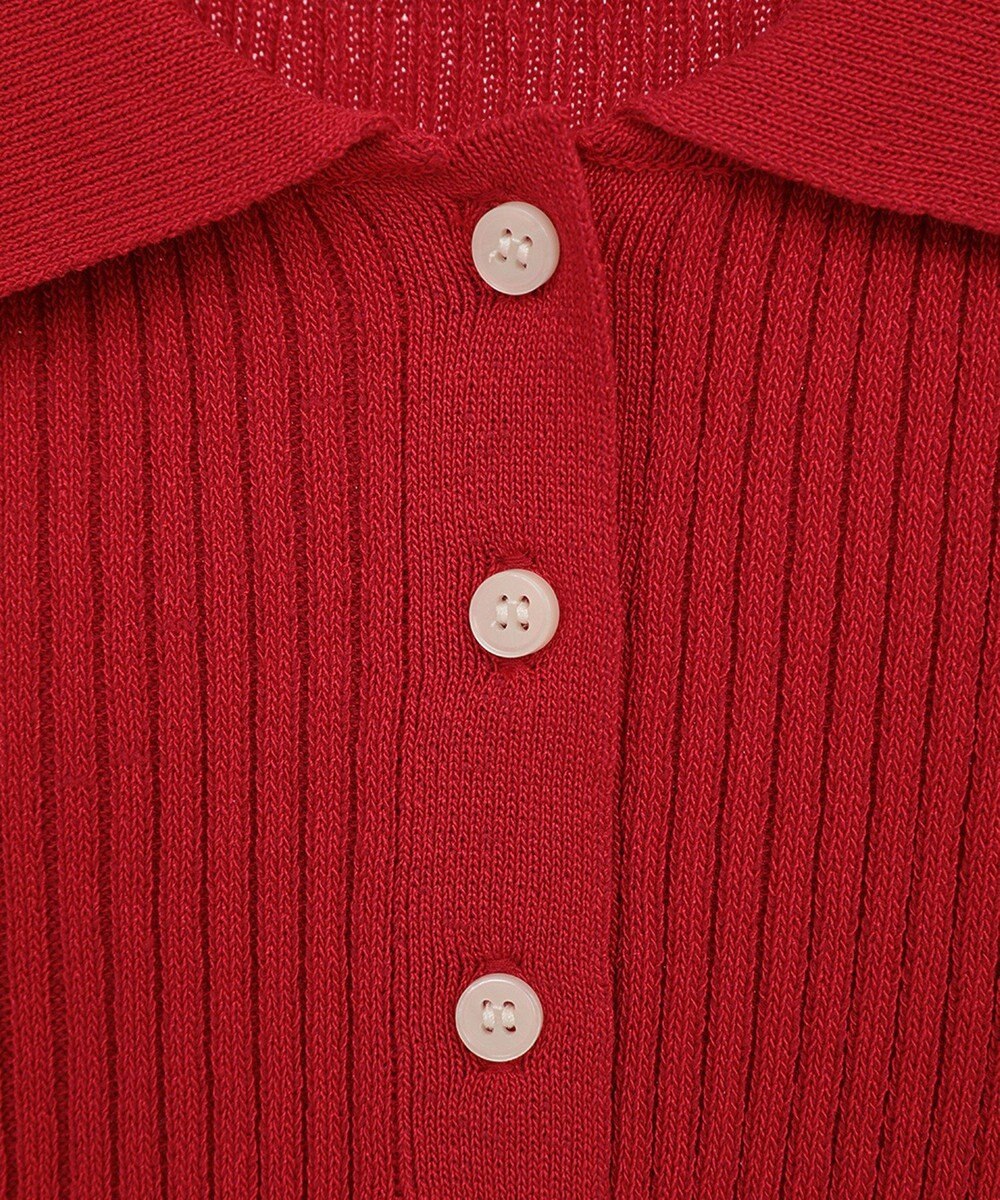 earth music&ecology 半袖ポロニットプルオーバー 