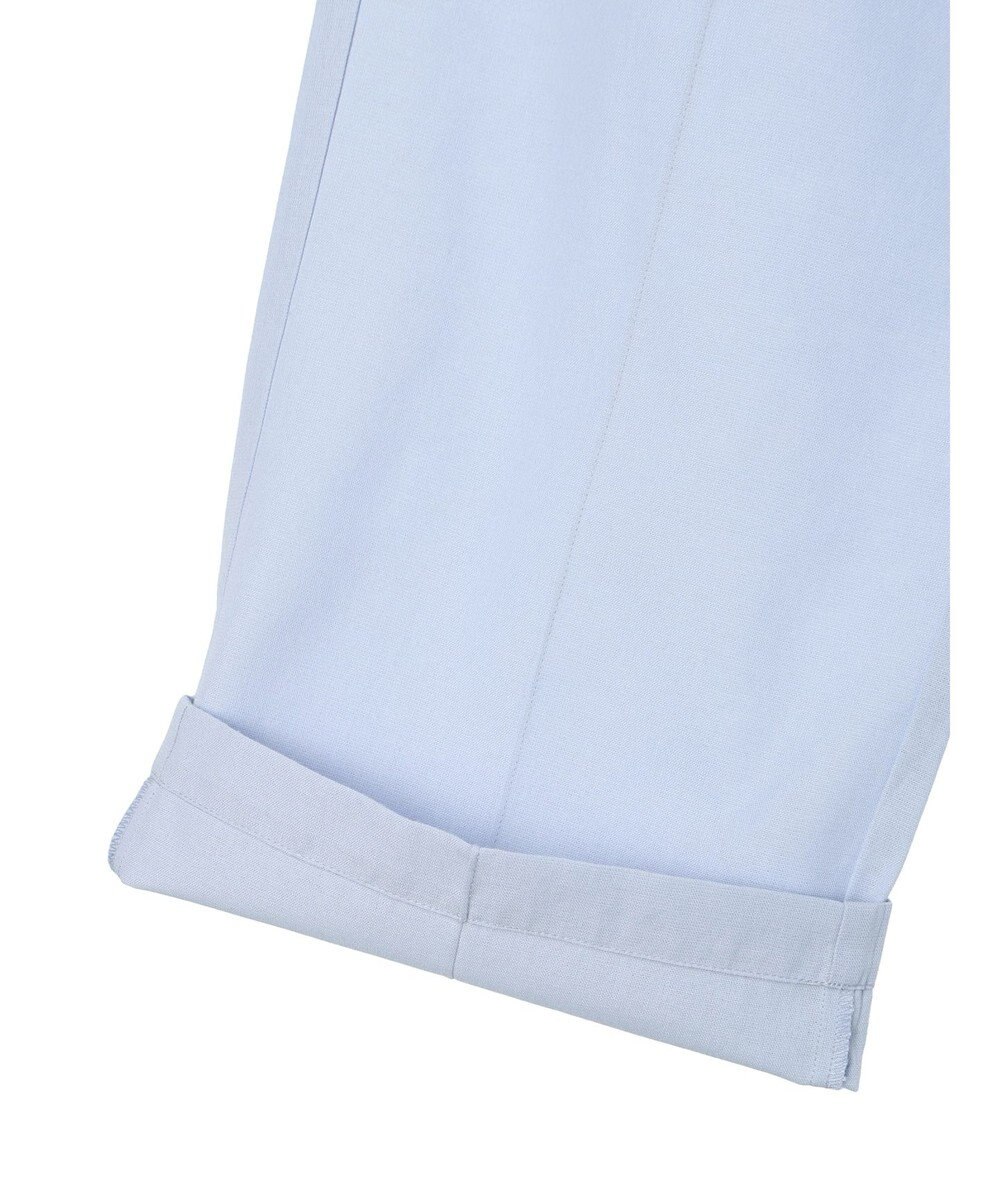 Green Parks 綿麻混イージーワイドパンツ 