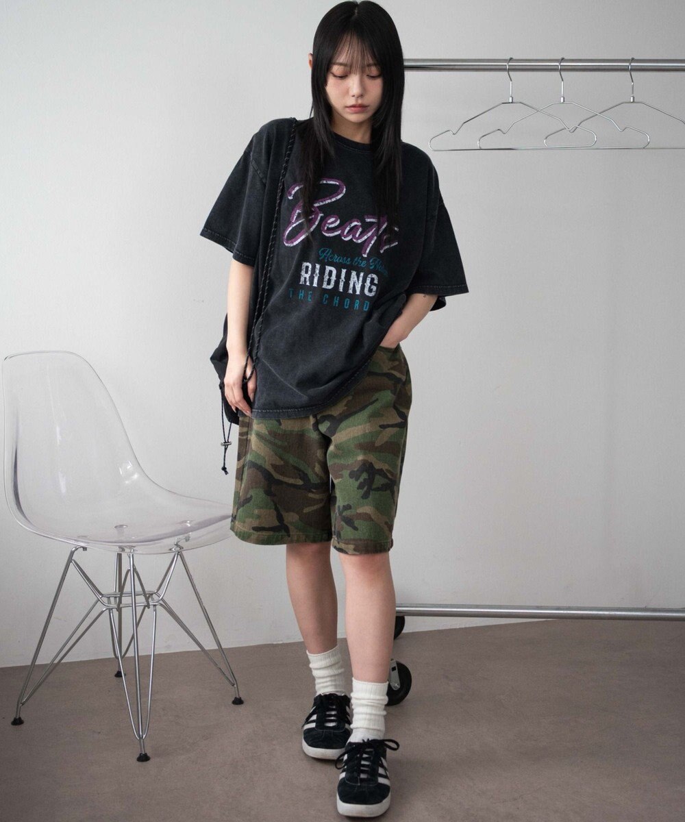 WEGO ヴィンテージウォッシュグラフィックBIGT 