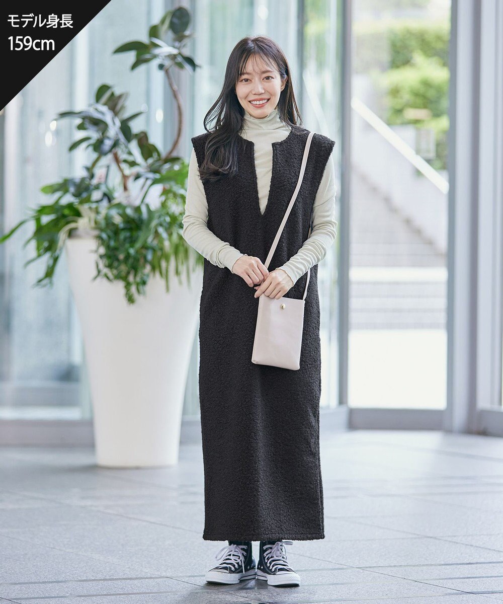 Tiaclasse ボアジャンパースカート ワンピース 