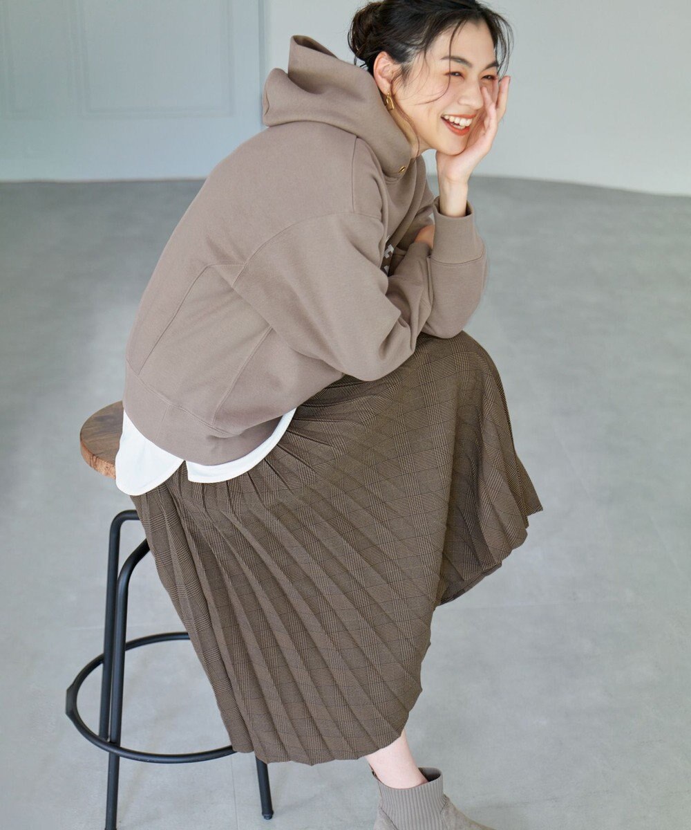 ANY 【洗濯機可能/サスティナブル】ロゴ裏起毛パーカー 