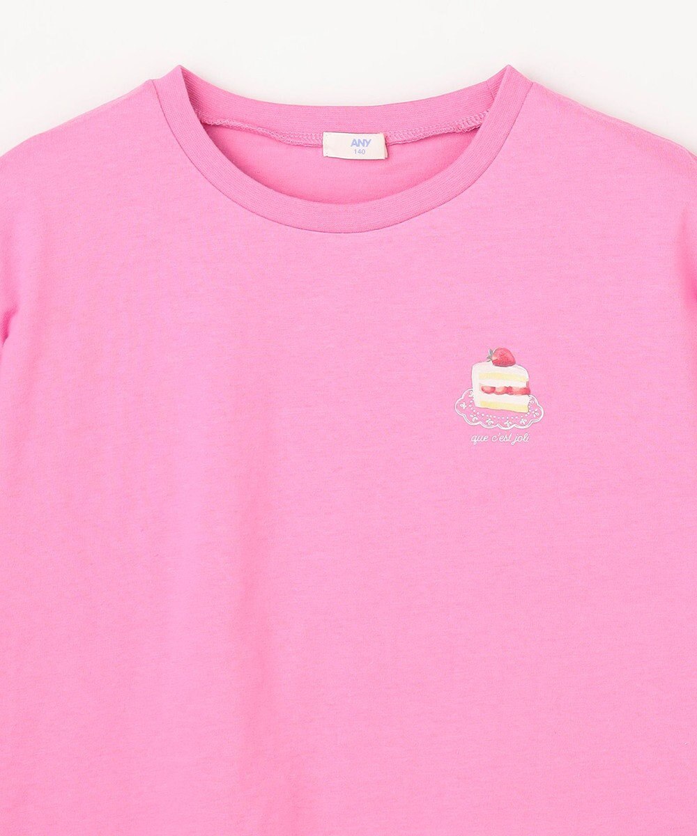 ANY KIDS 【綿100%】バックプリント オーバーサイズTシャツ 