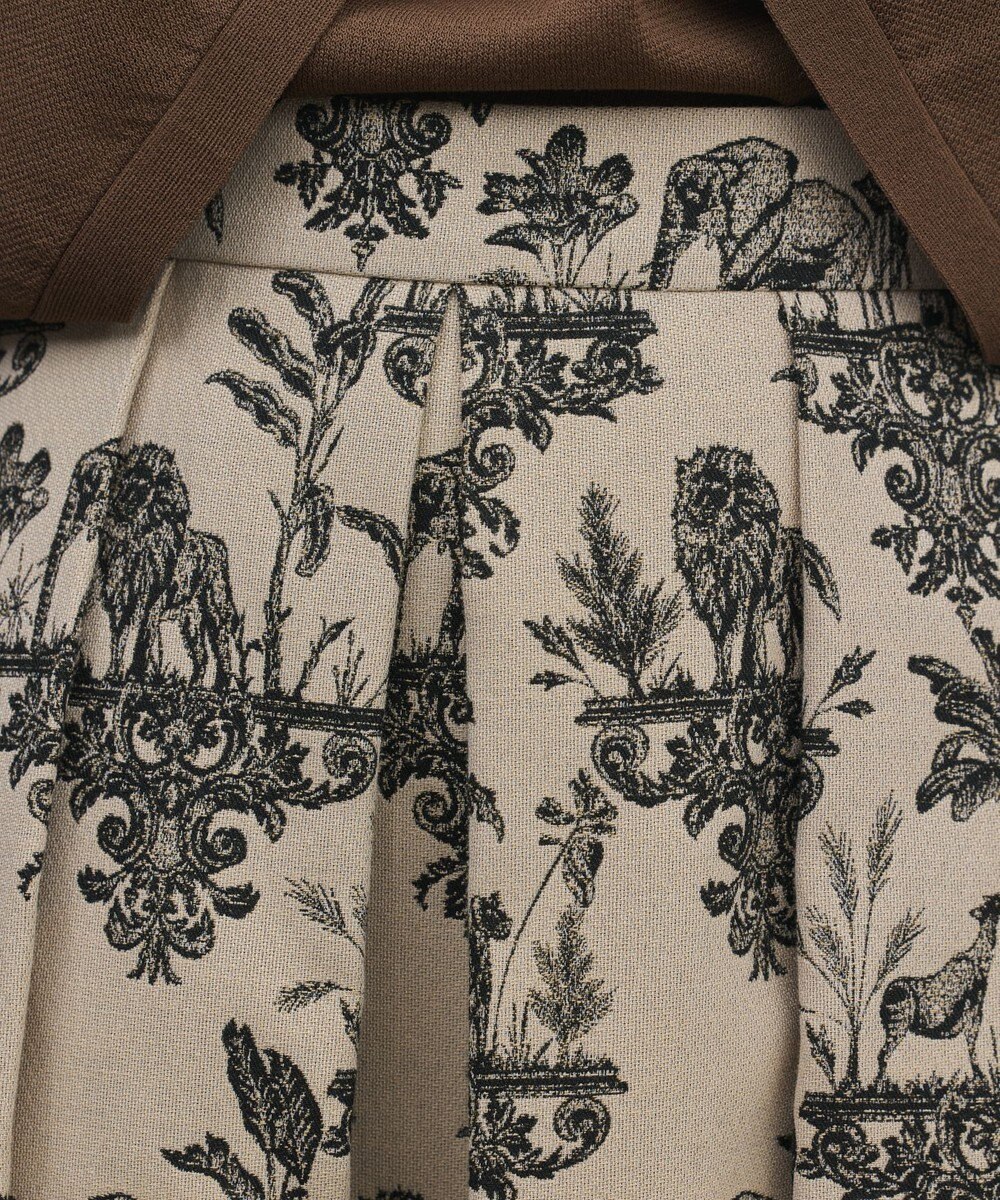 GRACE CONTINENTAL アニマルジャガードスカート 