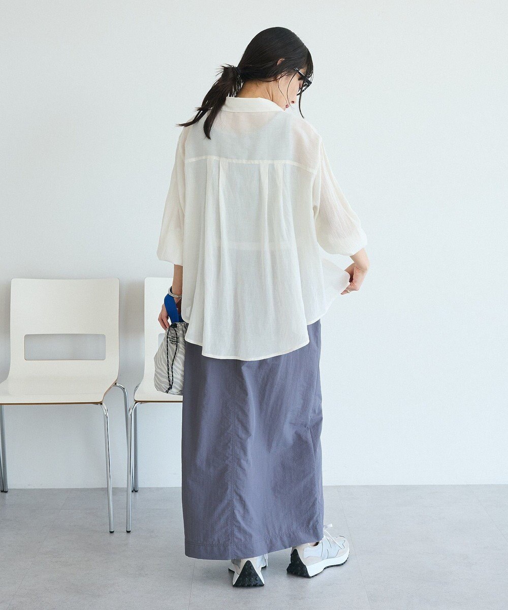 CRAFT STANDARD BOUTIQUE ヴィンテージボイルタックフレアシャツ 