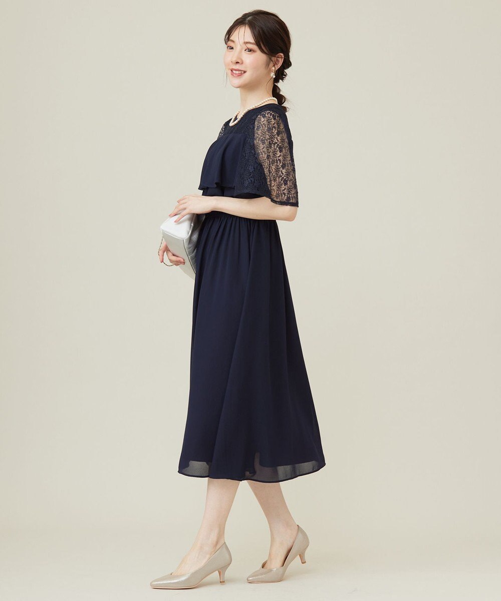 ANY SIS 【Lily Calin】ラッフルディテール ドレス 